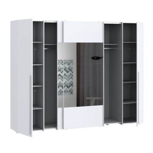 Szafa ubraniowa 270 cm Biała